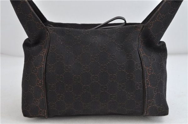 Authentic GUCCI Shoulder Hand Bag GG Canvas Leather 101333 Brown 3197D Online Sale