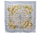 Authentic HERMES Carre 90 Scarf  ROMANTIQUE  Silk Light Blue 5458D Online Hot Sale