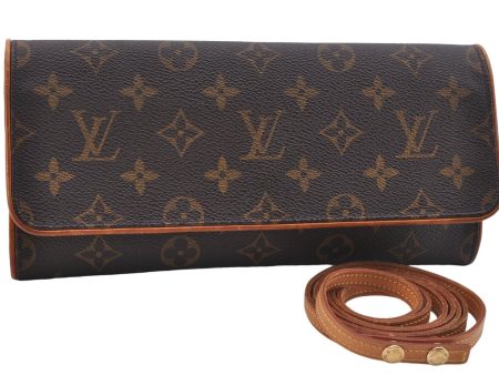 Authentic Louis Vuitton Monogram Pochette Twin GM Shoulder Bag M51852 LV 5480D Online