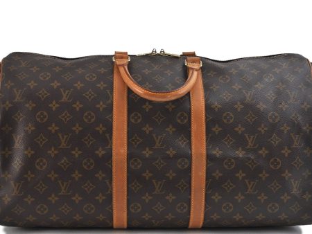 Auth LOUIS VUITTON Monogram Keepall Bandouliere 55 Boston Bag M41414 LV 8231C Discount