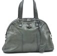 Authentic YVES SAINT LAURENT Muse Shoulder Hand Bag Enamel Green 4110D For Discount