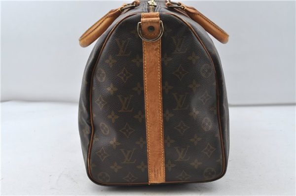 Auth Louis Vuitton Monogram Keepall Bandouliere 45 Boston Bag M41418 LV 4053D Fashion