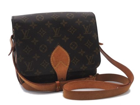 Auth LOUIS VUITTON Monogram Cartouchiere MM Shoulder Cross Bag M51253 LV 6172C Cheap