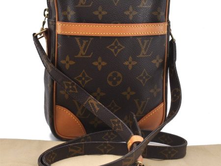 Authentic Louis Vuitton Monogram Danube Shoulder Cross Body Bag M45266 LV 2900D Fashion