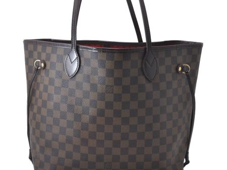 Authentic Louis Vuitton Damier Neverfull MM Tote Bag N51105 LV 3185D Hot on Sale