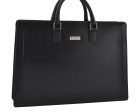 Authentic BURBERRY Vintage Leather Hand Tote bag Black 3044D Online now