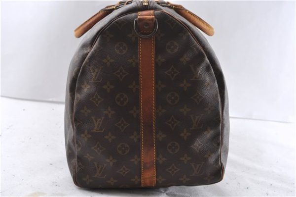 Auth LOUIS VUITTON Monogram Keepall Bandouliere 55 Boston Bag M41414 LV 6280C Supply