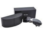 Authentic PRADA Sunglasses Titanium Plastic SPR660 Black Silver Box 3374D Cheap