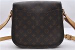 Auth Louis Vuitton Monogram Saint Cloud GM Shoulder Cross Bag M51242 LV 5527D For Sale