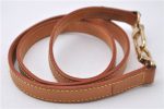 Authentic Louis Vuitton Leather Shoulder Strap Beige 39  LV 3142D Online now