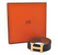 Auth HERMES Constance Ladies Leather Belt Size 68cm 26.8  Black Brown Box 3136D Online Hot Sale