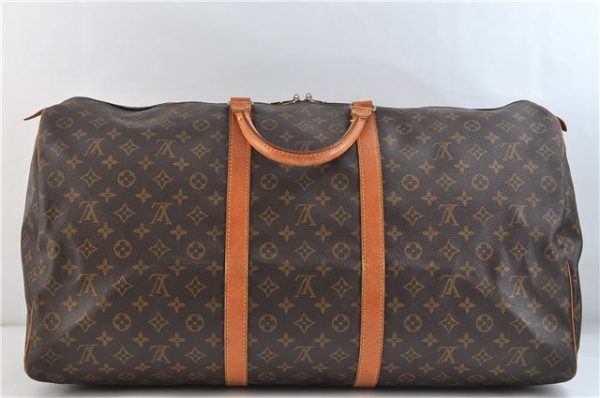 Authentic Louis Vuitton Monogram Keepall 60 Boston Bag M41422 LV 2624D For Cheap