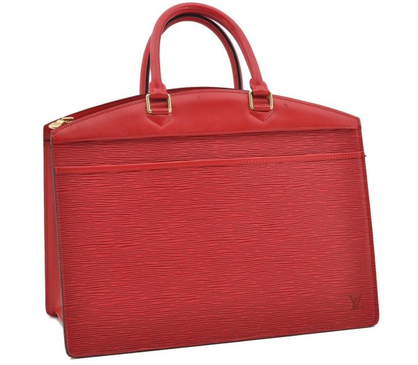 Authentic Louis Vuitton Epi Riviera Hand Bag Red M48187 LV 3129D Online Hot Sale