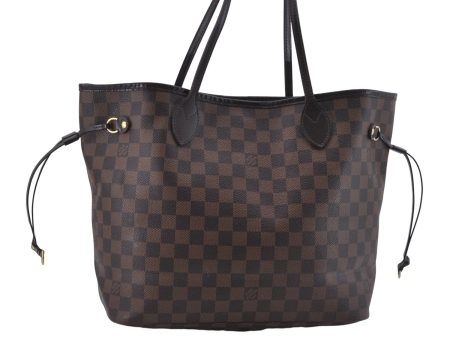 Authentic Louis Vuitton Damier Neverfull MM Tote Bag N51105 LV 5530D Cheap