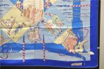 Authentic HERMES Carre 90 Scarf  LE CARNAVAL DE VENISE  Silk Blue 2988D For Discount