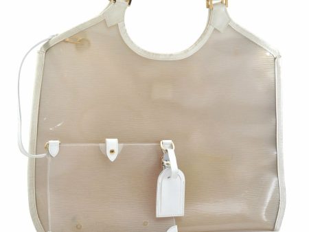 LOUIS VUITTON Epi Plage Bahia Coconut Shoulder Tote Bag Clear M92153 LV 5138A Online now