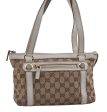 Authentic GUCCI Shoulder Hand Bag GG Canvas Leather 152458 Brown White 5626D Supply