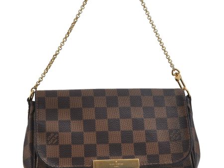 Auth LOUIS VUITTON Damier Favorite PM Hand Shoulder Bag 2way N41276 LV 7642C Discount