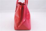 Authentic Louis Vuitton Vernis Wilshire PM Hand Bag Red Pink Bi-Color LV 3208D on Sale