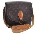 Auth Louis Vuitton Monogram Saint Cloud GM Shoulder Cross Bag M51242 LV 5527D For Sale