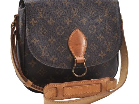 Auth Louis Vuitton Monogram Saint Cloud GM Shoulder Cross Bag M51242 LV 5527D For Sale