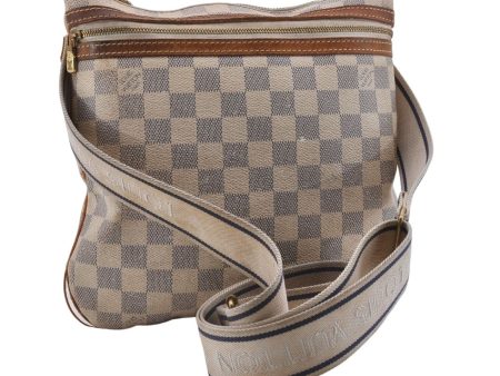 Auth Louis Vuitton Damier Azur Pochette Bosphore Shoulder Bag N51112 Junk 4323D Discount