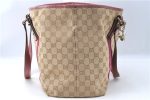 Auth GUCCI Sherry Line Shoulder Tote Bag GG Canvas Leather 139260 Beige J0565 For Cheap