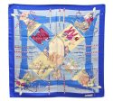 Authentic HERMES Carre 90 Scarf  LE CARNAVAL DE VENISE  Silk Blue 2988D For Discount