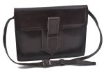 Authentic YVES SAINT LAURENT Vintage Shoulder Bag Leather Brown 4524B Online now