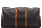 Auth Louis Vuitton Monogram Keepall Bandouliere 55 Boston Bag M41414 LV 2669D Online