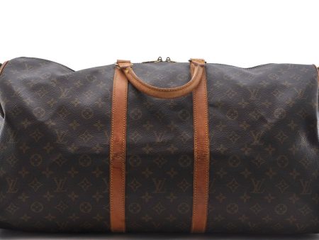 Auth Louis Vuitton Monogram Keepall Bandouliere 55 Boston Bag M41414 LV 2669D Online