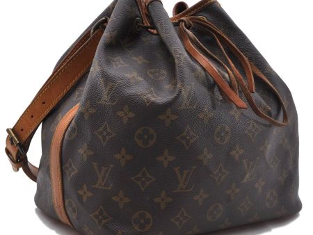 Authentic Louis Vuitton Monogram Petit Noe Shoulder Bag M42226 LV 4443D Online