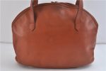 Authentic YVES SAINT LAURENT Logo Shoulder Bag Purse Leather Brown 7660C Online Hot Sale