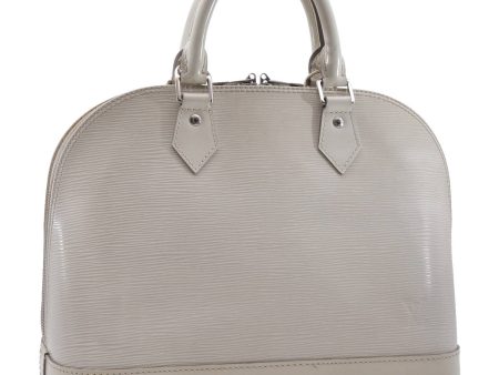 Authentic Louis Vuitton Epi Alma PM Hand Bag White M4030J LV 3433D on Sale