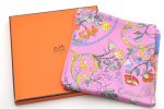 Auth HERMES Carre 90 Scarf  PIERRES d ORIENT et d OCCIDENT   Silk Pink Box 4345D Online Sale