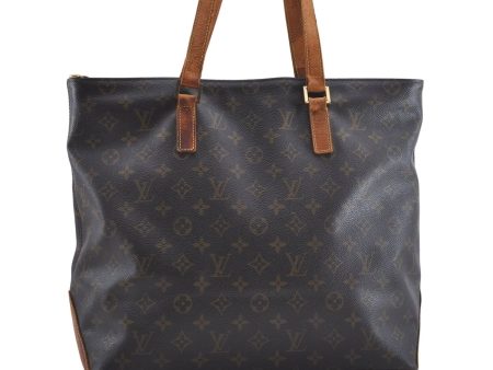 Authentic Louis Vuitton Monogram Cabas Mezzo Tote Bag M51151 LV Junk 4445D For Sale