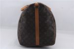 Auth Louis Vuitton Monogram Keepall Bandouliere 60 Boston Bag M41412 LV 2881D Fashion