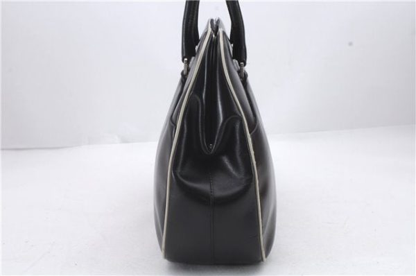 Authentic PRADA Leather Shoulder Tote Bag Black 2266D on Sale