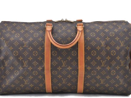 Authentic LOUIS VUITTON Monogram Keepall 55 Boston Bag M41424 LV H8069 For Discount