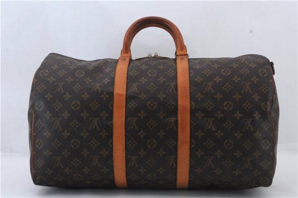 Auth LOUIS VUITTON Monogram Keepall Bandouliere 50 Boston Bag M41416 LV 7057C Discount