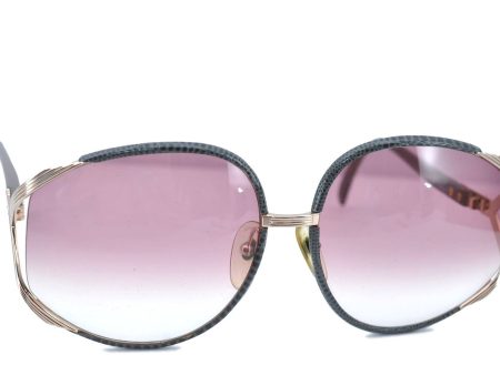 Authentic Christian Dior Sunglasses Crocodile Motif Purple 2250 CD G8684 Cheap