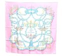 Authentic HERMES Carre 90 Scarf  SACRE DU PRINTEMPS  Silk Pink H7900 Hot on Sale