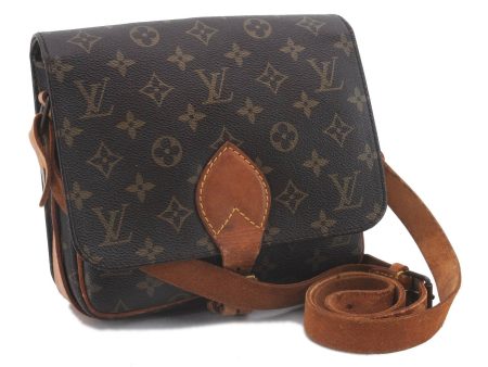 Auth Louis Vuitton Monogram Cartouchiere MM Shoulder Cross Bag M51253 LV 2560D Cheap