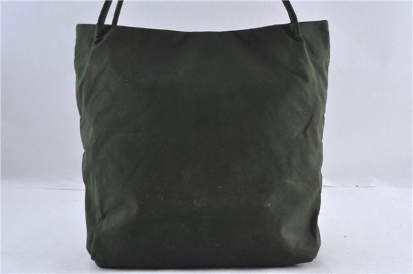 Authentic PRADA Nylon Shoulder Tote Bag Purse Green 4827C For Discount