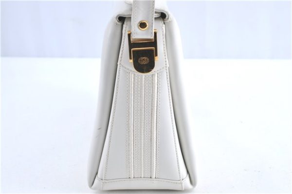 Authentic GUCCI Shoulder Cross Body Bag Purse Leather White J0155 Supply