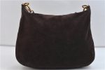 Authentic PRADA Suede Leather Shoulder Tote Bag Brown 7204C Supply