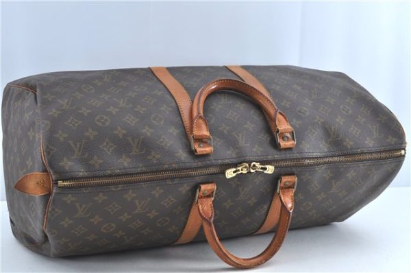 Auth Louis Vuitton Monogram Keepall Bandouliere 55 Boston Bag M41414 LV H7095 Supply