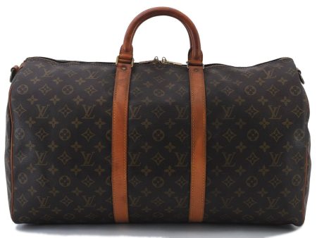 Auth LOUIS VUITTON Monogram Keepall Bandouliere 50 Boston Bag M41416 LV 7057C Discount