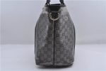 Auth GUCCI Crystal Shoulder Tote Bag PVC Leather 197953 Black Gold Junk 7140C Online