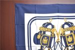 Authentic HERMES Carre 90 Scarf  BRIDES de GALA par  Silk Blue Navy Box H7493 Supply